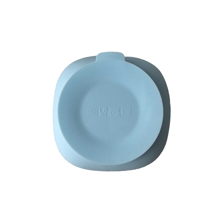 Baby Food Grade Silicone Feeding Bowl Customized Round Shape