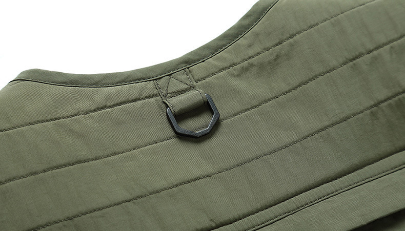 2022 Custom Printed Logo Fishing Hiking Tactical Outdoor Utility Multi Pocket Breathable Work Mesh Men's Vests