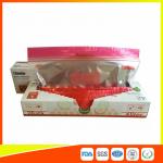 LDPE Resealable Packing Ziplock Storage Bags Zip Pouch With Colorful Lip