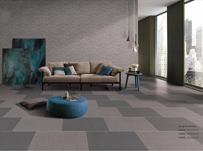 Grey Backgroud Tiles And Outdoor Wall 30x60cm Porcelain Full Body Tiles For House