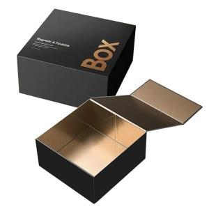 China Foldable Rigid Cardboard Box With Magnetic Closure Paper Gift Box For Watch Wedding Party wholesale