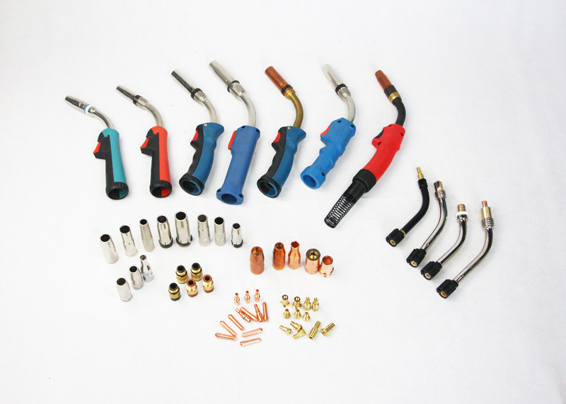Air Cooled Binzel Welding Torch Gun , Binzel 40KD Mig Welding Torch Parts