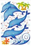Custom Self-adhesive Dolphin Childrens Wall Stickers 5417