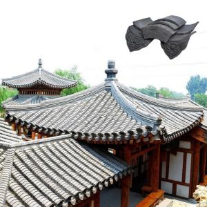 China SGS Unglazed Chinese Temple Roof Tiles Ancient Chinese Roof Tiles wholesale