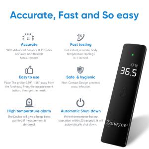China Zoneyee Customizable LOGO digital laser infrared thermometer quick response thermometer wholesale