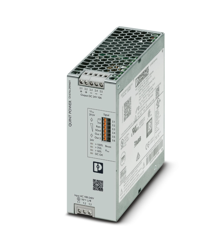 Phoenix QUINT4-pS/1AC/24DC/20 2904602 power module, 24V DC, suitable for small control systems