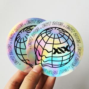 China Glossy Finishing 2x2cm Tamper Proof Hologram Stickers For Security wholesale