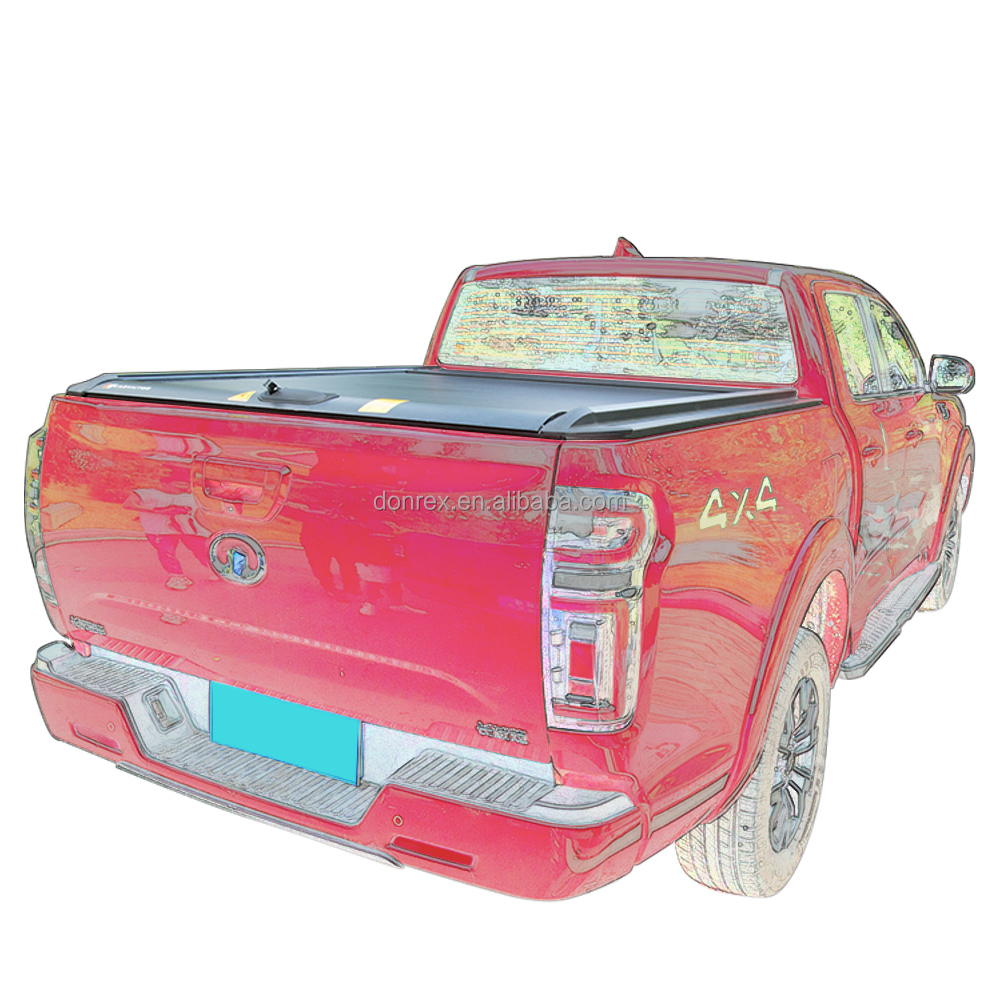 Hinged Operation Universal Great Wall Aluminium Folding Hard Pick Up Truck Bed Cover