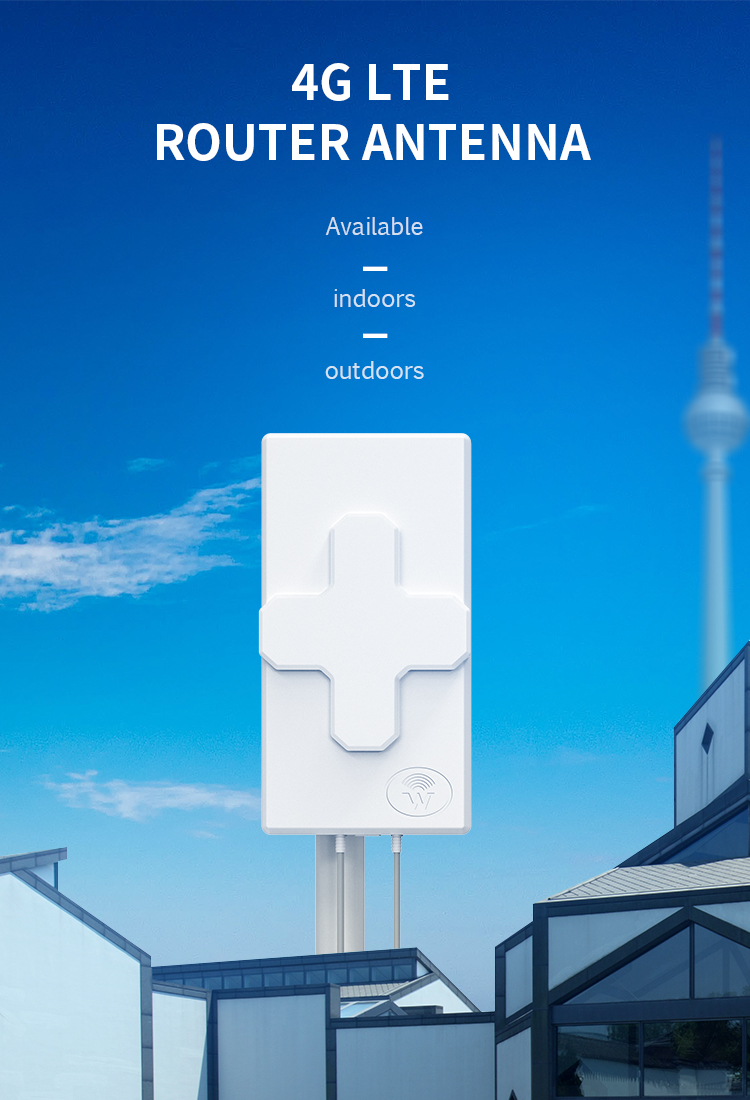 50Ω Input Impendence 25dBi 698-2690MHz 4G/LTE MIMO Panel Antenna with 210*210 Dimension