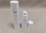 Airelss Acrylic Lotion Bottle Pure White Color No Dip Tube 30 / 50 / 80Ml