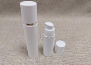 China Airelss Acrylic Lotion Bottle Pure White Color No Dip Tube 30 / 50 / 80Ml wholesale