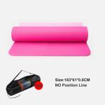 Eco Friendly TPE Fitness Yoga Mat Double Layer Non Slip Sport Carpet Pads