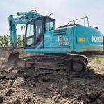 Japanese Original Used Kobelco SK200 Excavator 0.8m3 Bucket Capacity 110kw Rated