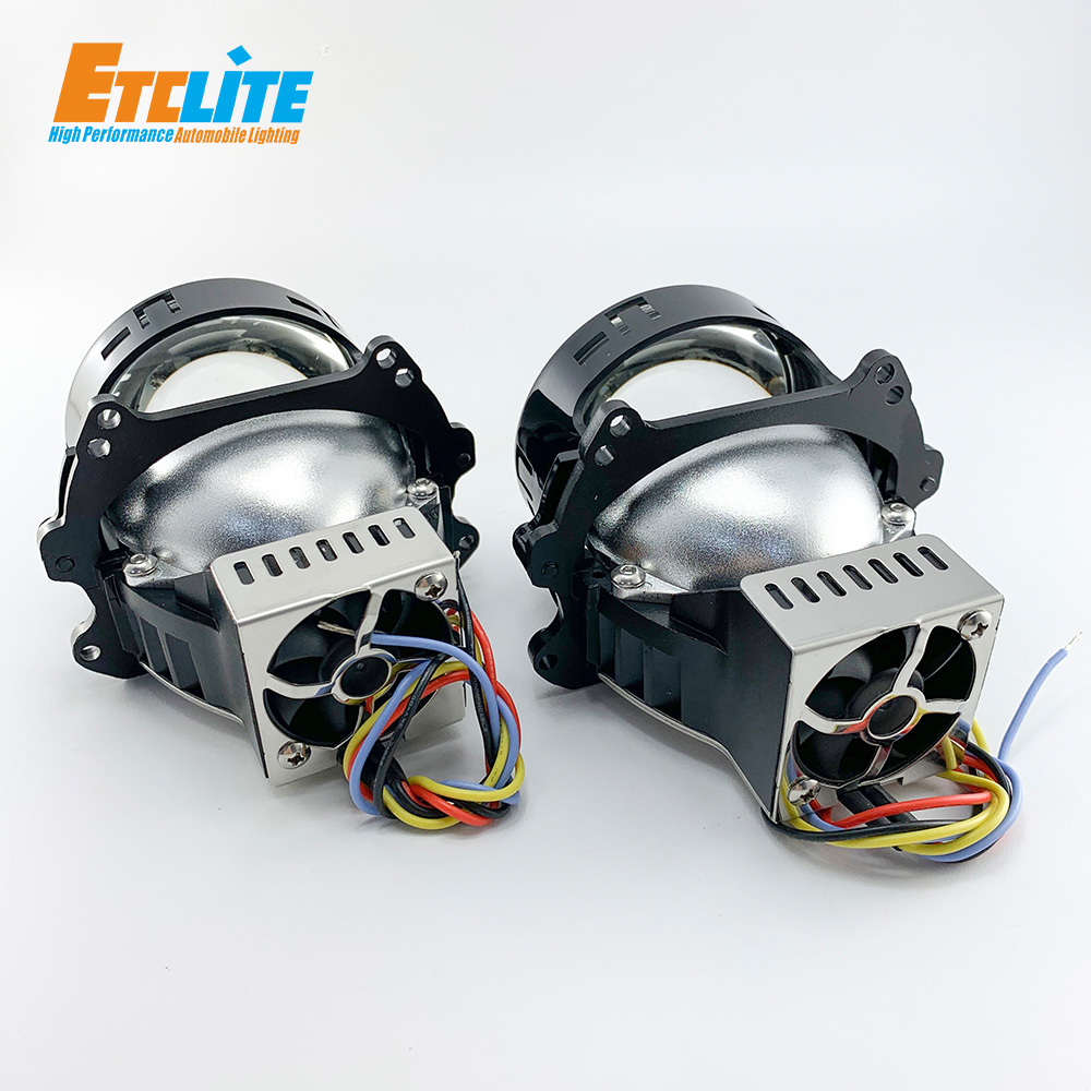 16V Projector Lens Headlight , 55W Dual Beam Projector 9600LM