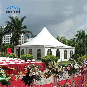 China Outdoor Large Pagoda Party Tent Temperature Resistance Easy Cleaning wholesale