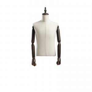 China Male Half Body Mannequin with Natural Body Curve for Fashion Stores on sale