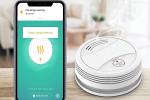 Smart WiFi Photoelectric Smoke And Fire Detection Alarm Battery Powered
