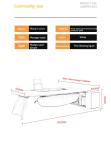 Mall Light Luxury Baking Lacquer Boss President Table Office Furniture Office