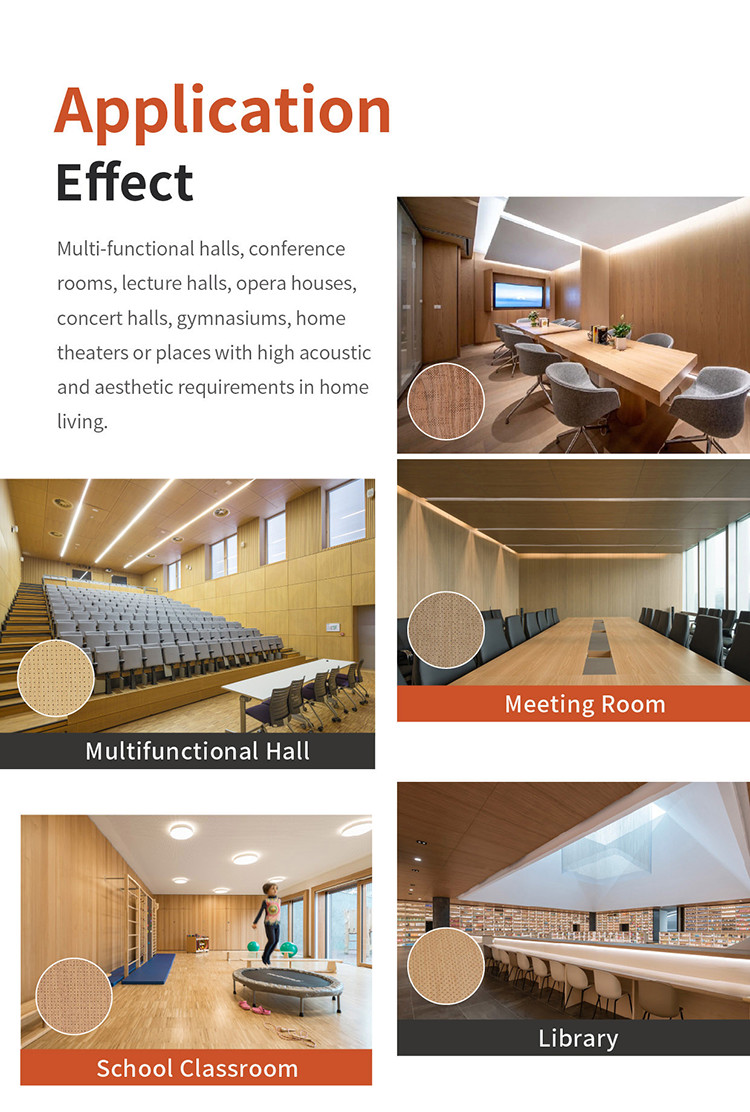 Custom Micro Perforated Wood Board , Fire Resistant Perforated Wood Ceiling Panels
