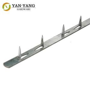 China best factory price durable one meter long sofa iron metal tack strip without PVC cover wholesale