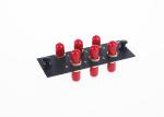 CATV Networks Fiber Optic Cable Assembly Simplex 6 Port Adapter Panel