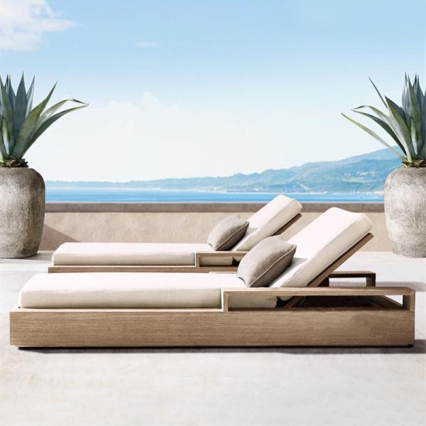 Modern Style Outdoor Garden Pool Lazy Patio Leisure Chair Lounge Bed For
