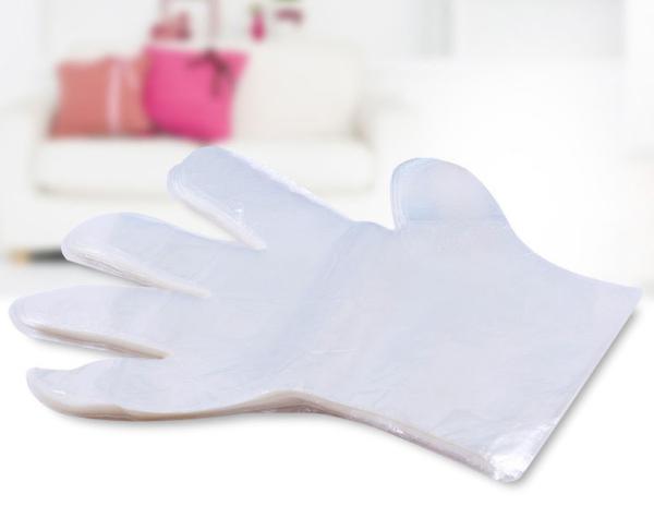 Transparent Disposable Polyethylene Disposable Gloves / Disposable Food Contact