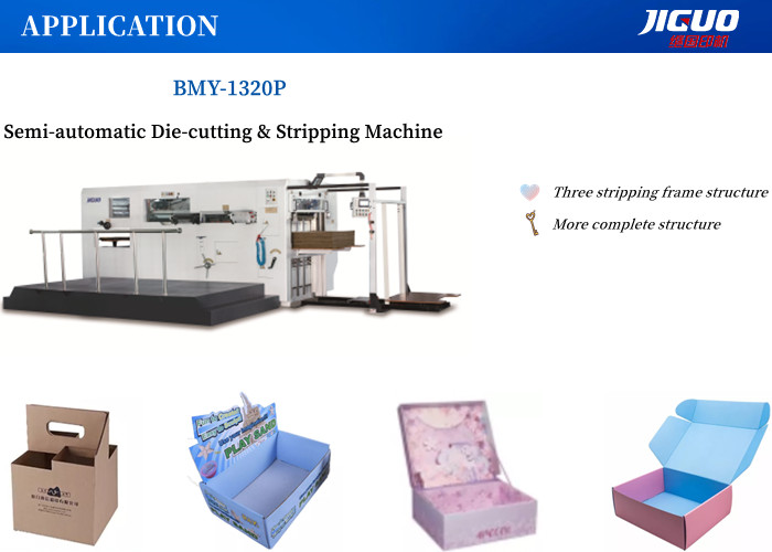 Sheet 1320mm Semi Automatic Die Cutting Machine Stripping Cardboard Corrugated Paper