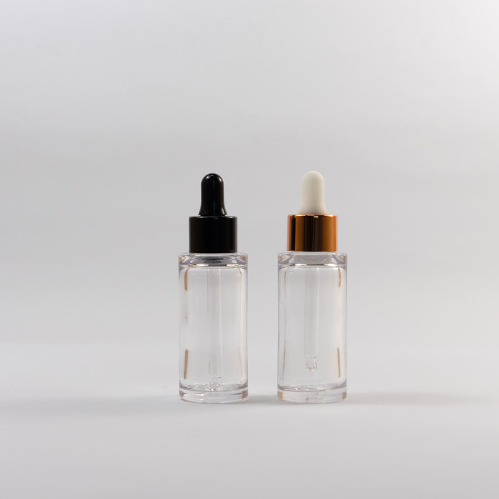 Clear Dropper Essential Oil 30ml Plastic Cosmetic Bottles