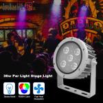 Outdoor 36W DC 24V RGBW LED Landscape Spotlights