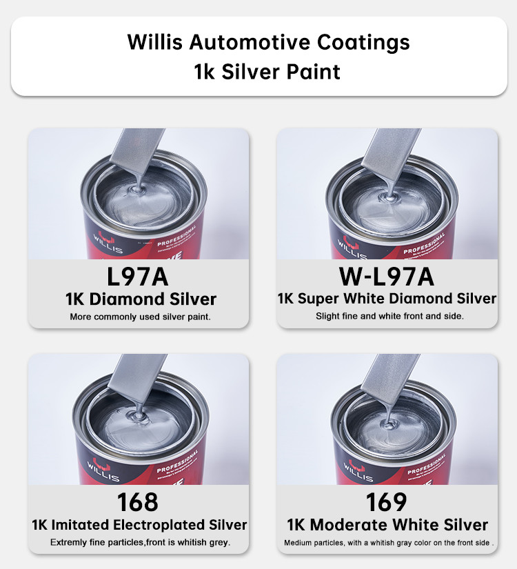 2k Clear Liquid Coating Matte Silver Car Paint For Plastic Bumpers Metallic Automotive Paint Spray Paint