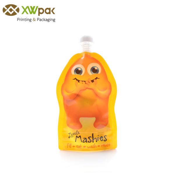 Quality Bottom Sealing 7mm Juice Liquid Stand Up Pouch / Air Proof Liquid Pouch With Spout for sale