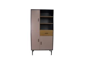 China 128cm Height Metal Tube Legs 30kg Open Shelf Cabinet wholesale