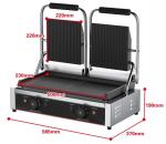 Easy Operation Commercial Double Sandwich Press Machine with Stainless Steel
