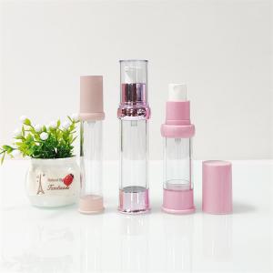 China 30ml Cosmetic Airless Bottle Clear Plastic For Travel Outdoor Activities And Commuting wholesale