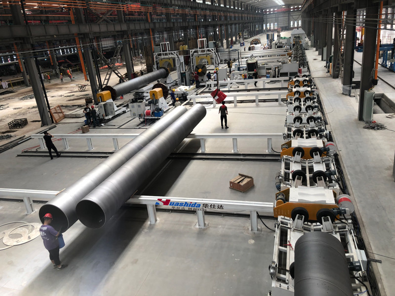 Continuous Line PU Sprayed Foam HDPE Winding Preinsulation Pipe Continuous Production Line