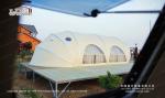 Waterproof Shell Shape Luxury Glamping Tent Wind Load 120km/h