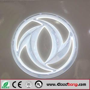 China Professional Custom Round Shape Acrylic Sheet Vacuum Moulding Car Logo Signs; wholesale