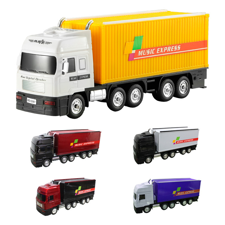 TF FM USB FM Radio TF Card USB Portable Mini Speaker Led Light For BT Trucks Model Car