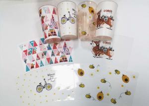 China Cheese Yogurt Container Alfoil Injection Printed IML In Mold Labeling wholesale