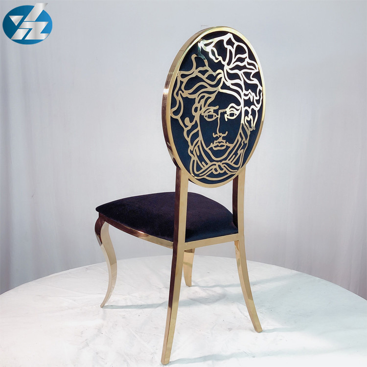 Versache Back Black Velvet Dining Chairs Stainless Steel Golden Chair