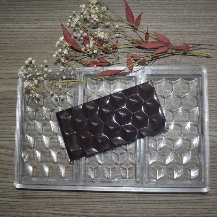 Household Rectangular Custom Chocolate Molds Polycarbonate DIY Customized