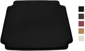 China Waterproof 8.8 Ounces Wishbone Chair Cushion Pads PU Leather Black wholesale