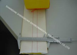 China Polyester Woven Type Air Slide Cloth DN 76mm With One Side Yellow PU Coating wholesale