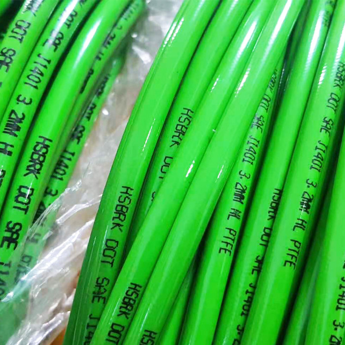 Flexible 3.2mm Nylon Brake Hose PU Coated SAE J1401 Brake Line Hose