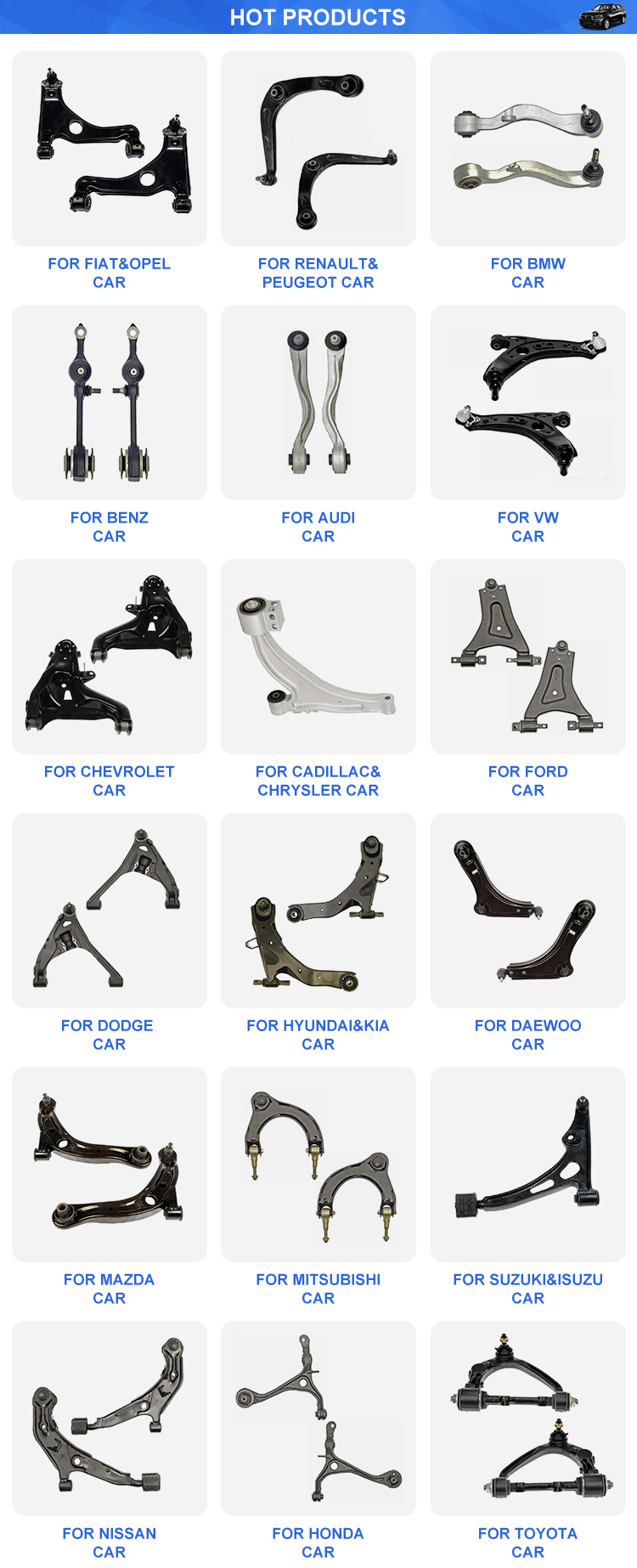 1999 Toyota Pickup Front Suspension Steel Lower Control Arm Dorman No. 521-923 521-924
