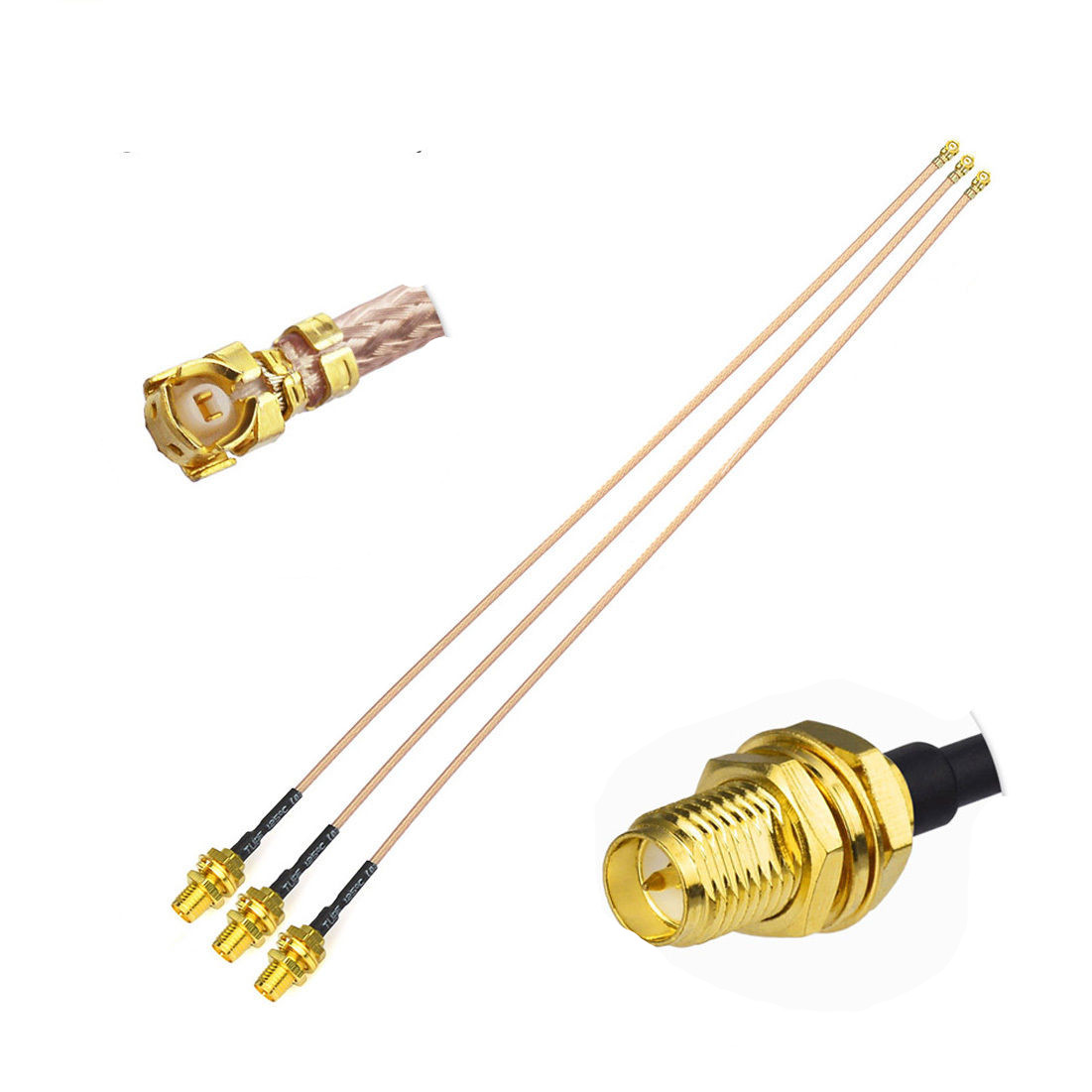IPX MHF U.FL RF Coaxial Cable WIFI Extension RG178 with SMA-J Female and V.S.W.R≤1.5