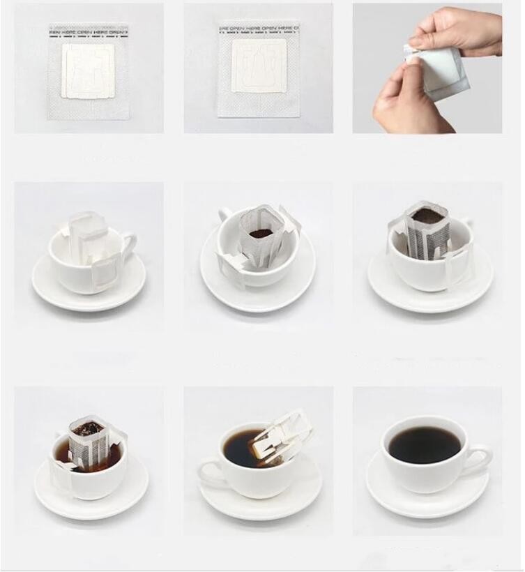 Side Gusset Aluminum Foil Drip Coffee Filter Bags