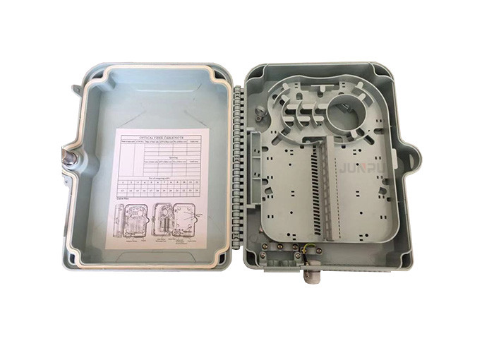 3 In 24 Core Optical Fiber Distribution Box , Ftth Distribution Box Pole Mounting