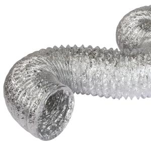 China Aluminum Foil Flexible Exhaust Hose , Double Layer 6'' 150mm Flexible Ducting Hose wholesale